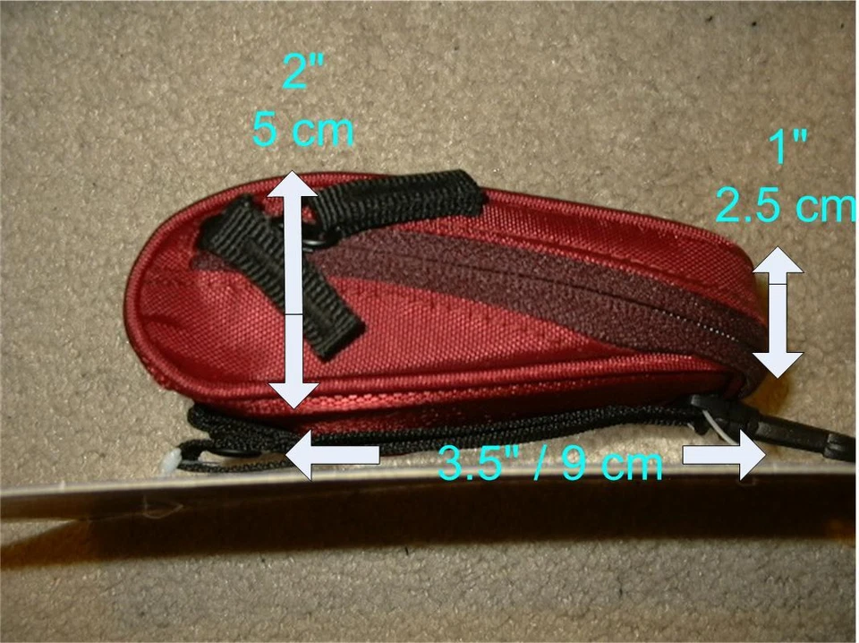 new Sony Red Bloggie CyberShot soft carrying Case LCS-CSW LCS-CSW/R carry camera - Image 2 of 3