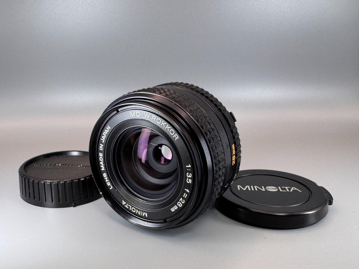 ミノルタ　MD W ロッコール 28mm F3.5（新品） Excellent+3] Minolta MD W.Rokkor 28mm F3.5 Wide Angle MF