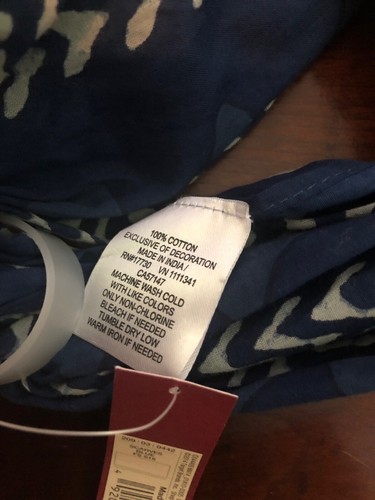 Bufanda oblonga estampada Chevron para mujer - azul oscuro talla única delgada ligera - Imagen 5 de 7