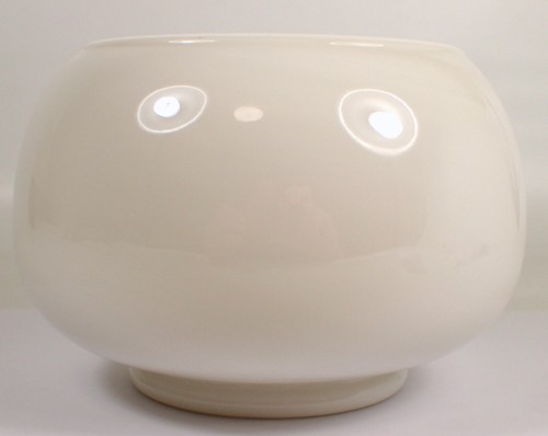 COMO NUEVO De Colección FENTON Donna R. Pintado a Mano IRIS Flor Púrpura 6" Tazón Vaso de Leche - Imagen 5 de 9