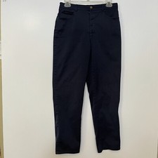 St. John Sport By Marie Gray Pants Womens Size 4 Navy High Rise Straight Leg