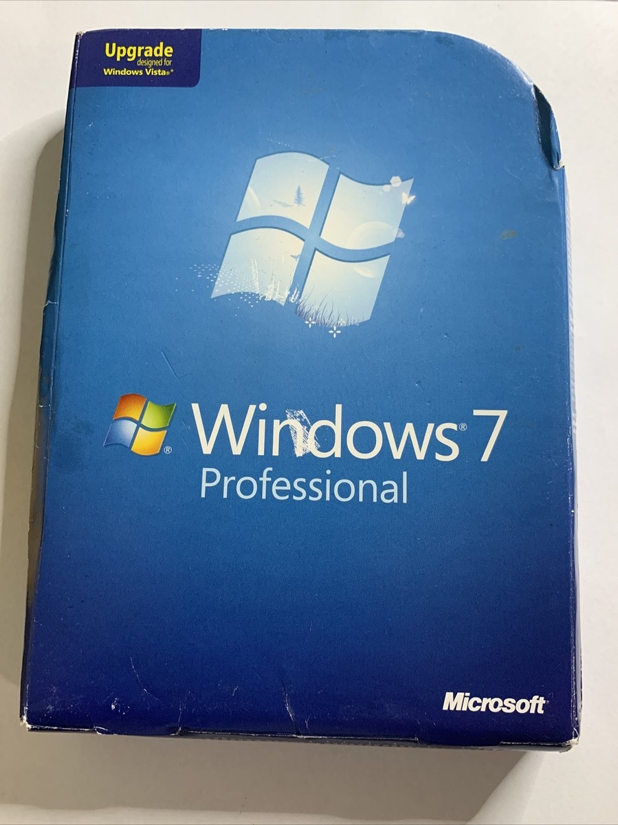 Microsoft Windows 7 Professional Upgrade 32 & 64 Bit DVDs RETAIL