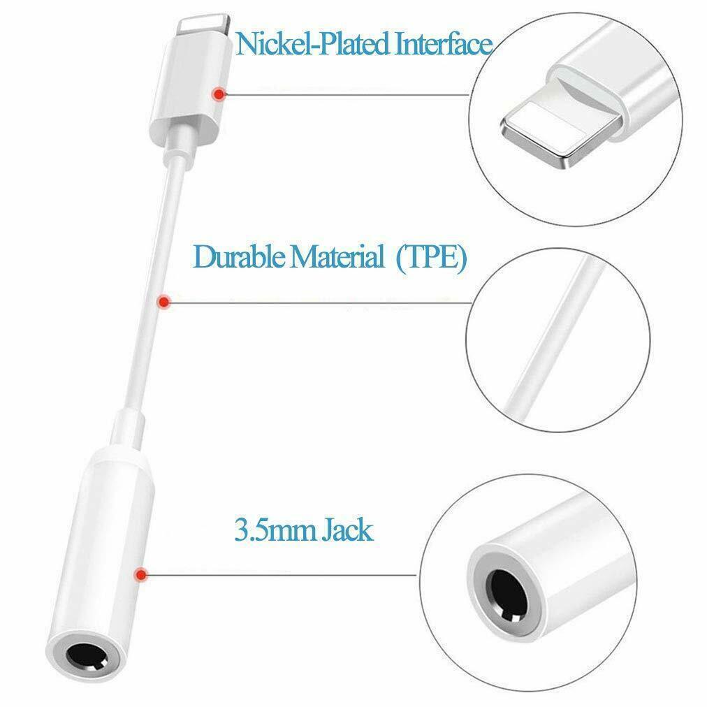 Genuine for Apple iPhone Headphone Cable 3.5mm Jack Adapter iPhone SE