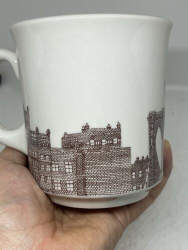Fishs Eddy Jordan Awan Brooklyn Diner Style Heavy Mug EUC - Picture 8 of 19