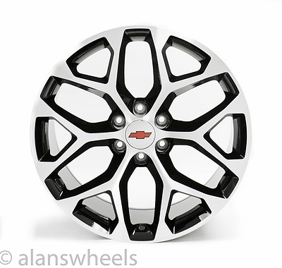 NEW Chevy Suburban Tahoe Black Machined Face RBT 22  Wheels Rims Free Ship 5668