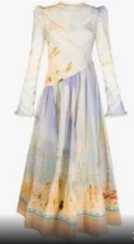 $2,400 Zimmerman Tama Bias Long Dress, Size US 2