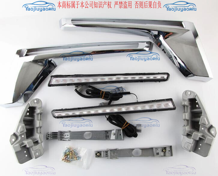 DRL LED Front Daytime Running Light Lamp For Toyota Land Cruiser