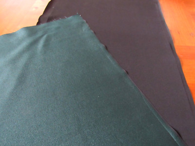 Black & Emerald Iromuji Japanese Kimono Fabric 100% Silk 42'' L #H32