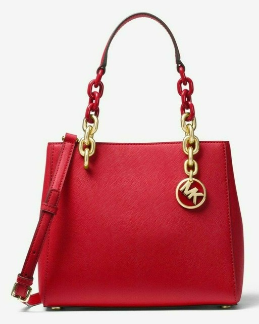 michael kors cynthia small leather satchel