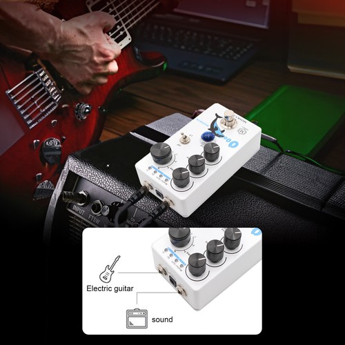 MOSKYAudio Distortion/Overdrive Guitar Effect Pedal 4 Mode Switch E0D6 - Picture 5 of 8