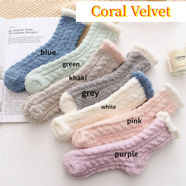 APL Calzini Caldi Soffici per Donna e Ragazza Pantofole Lounge in Pile 