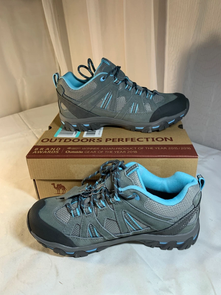 Camel Crown 623B026006 Womens Gray Blue Low Top Lace Up Hiking