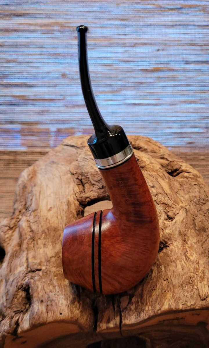 Details zu Pfeife-Pipe-Georg-Huber-München- Jahrespfeife-2016-08/100-Silver-925-9mm Schaft hergestellt in Japan