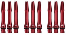 3 New Sets Mission Alicross Short Dart Shafts - Ships w/ Tracking - Red