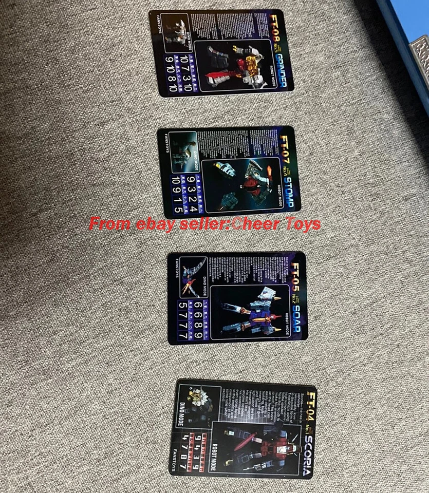 FansToys FT-04 ft05 Grinder FT07 FT08 Dinosaur Accessories Card only CARD 4pcs - Image 2 of 4