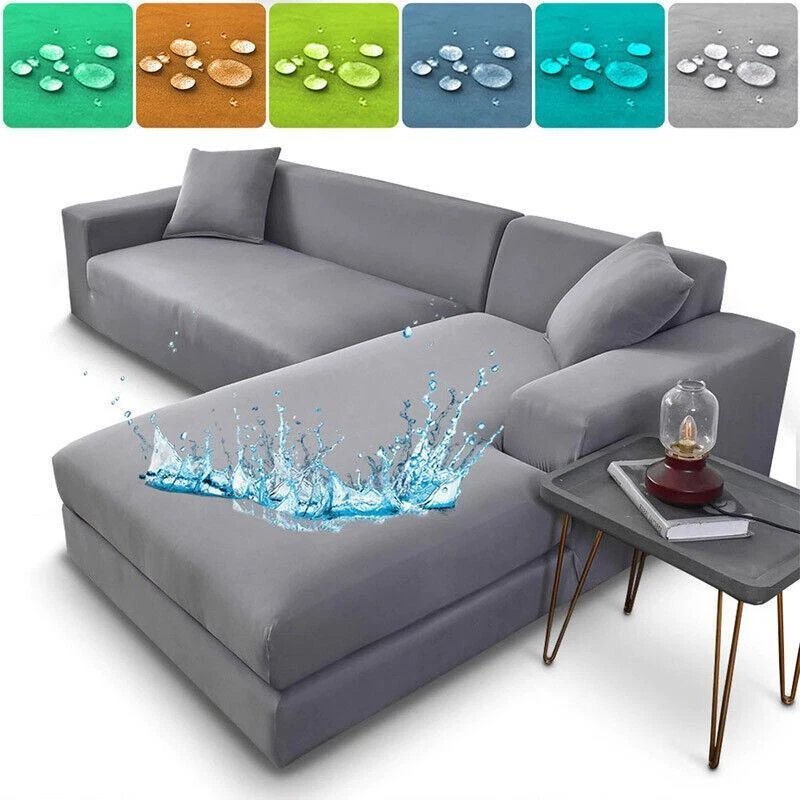 Waterproof Sofa Cover L Shape Sectional Corner Sofa Couch Covers Slipcover New
