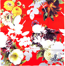 Vivienne Westwood Handkerchief Climate Revolution Floral Big Orb Embroidery 50cm