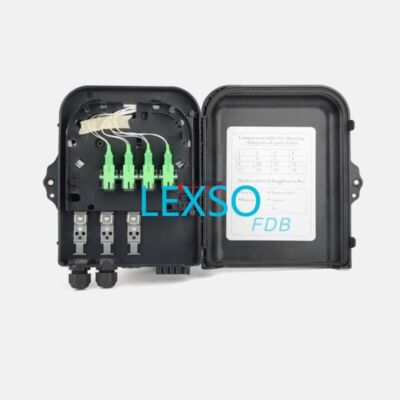 FTTH 1x8 PLC Optical Splitter Outdoor Distribution Box Fiber Optic Terminal Box