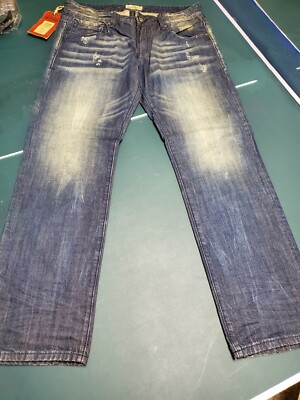 Men's Rivet De Cru Ensign Blue Jeans MSRP Free Ship