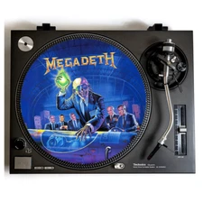 MEGADETH Turntable Slipmat for Vinyl Records 12" DJ Slip Mat Thrash Metal vinyls