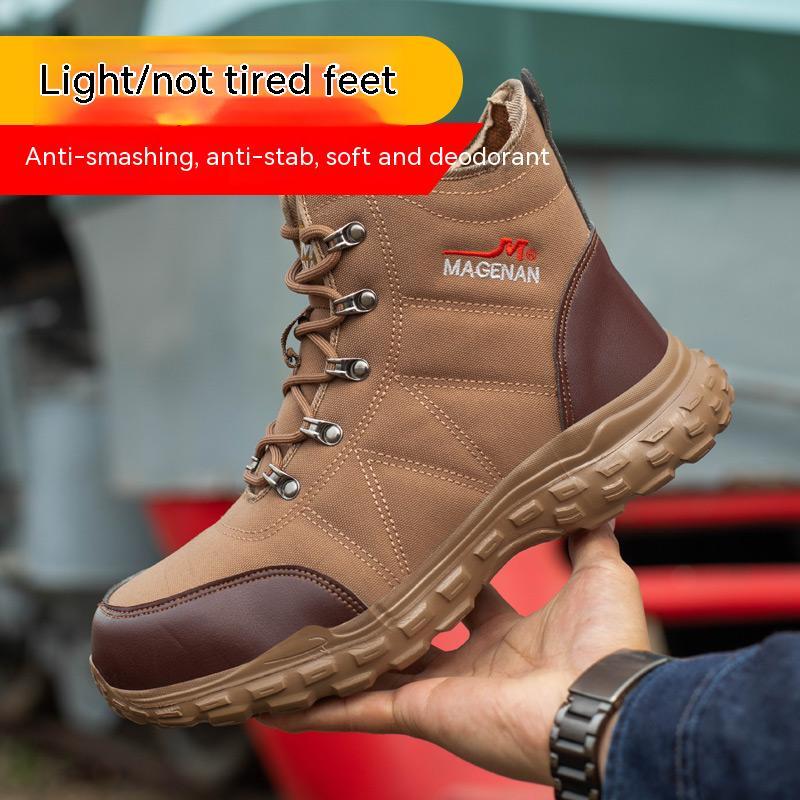 Mens Roofing Shoes Safety Shoes Work Boots Sneaker Steel Toe Boot Wear