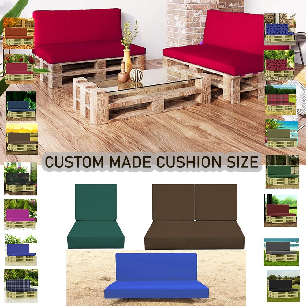 Custom Size Cushion Pallet Seating Bespoke Outdoor Garden Seat Pad