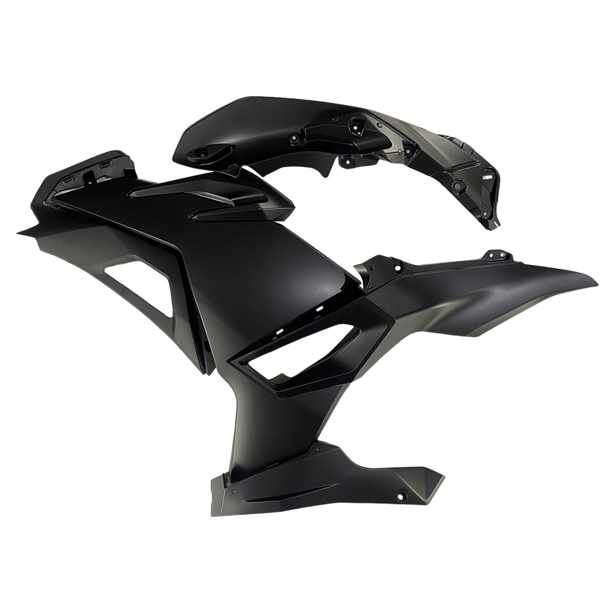 Matte Ninja Matte Black Fairing Kit For Kawasaki Ninja 500 2024 2025 EX500 Plastic ...