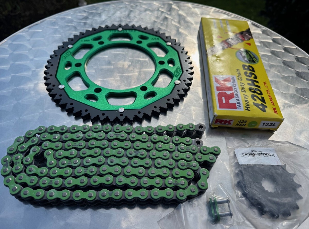 kkkk　　0205 RK Chain Set For Kawasaki Ninja 125, Z 125 K, 16-56-132