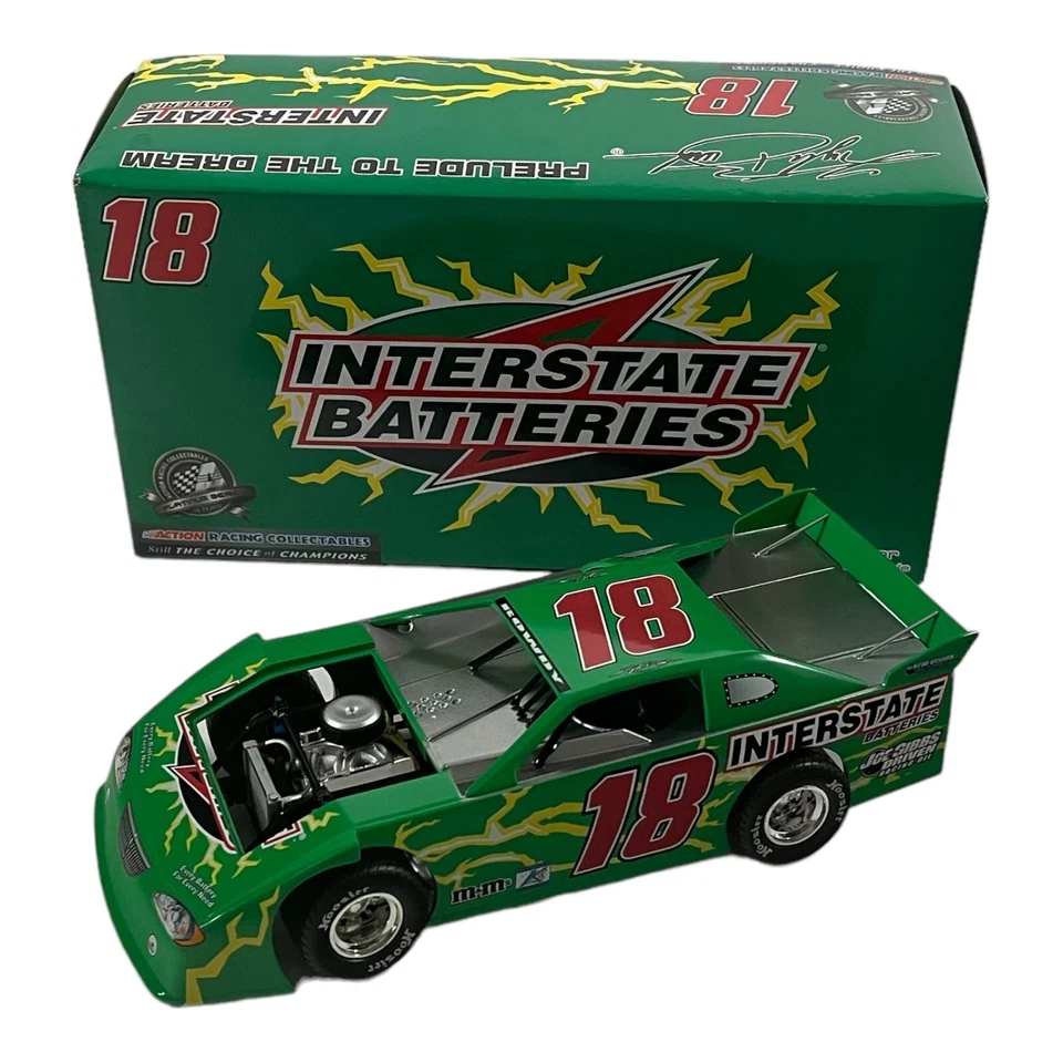 Coche de tierra Nascar diecast Nascar 2008 baterías interestatales Kyle Busch #18 escala 1:24 Foto 3 de 4