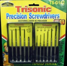 11 PIECE PRECISION MINI SCREWDRIVER SET HANDY TOOLS WITH CARRY CASE AND MAGNET