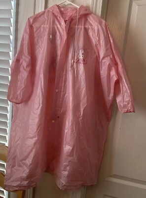 Vintage Gini Rabbit Raincoat Kawaii Cute 1998 Chyuan Shyang