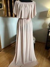 Show Me Your Mumu Hacienda Maxi Dress Dusty Blush Crisp Size X Small