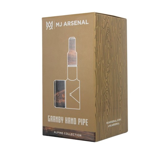 Mj Arsenal Alpine Series Granby Hand Pipe - Clear/Walnut Hand Pipe - NEW - Picture 9 of 10
