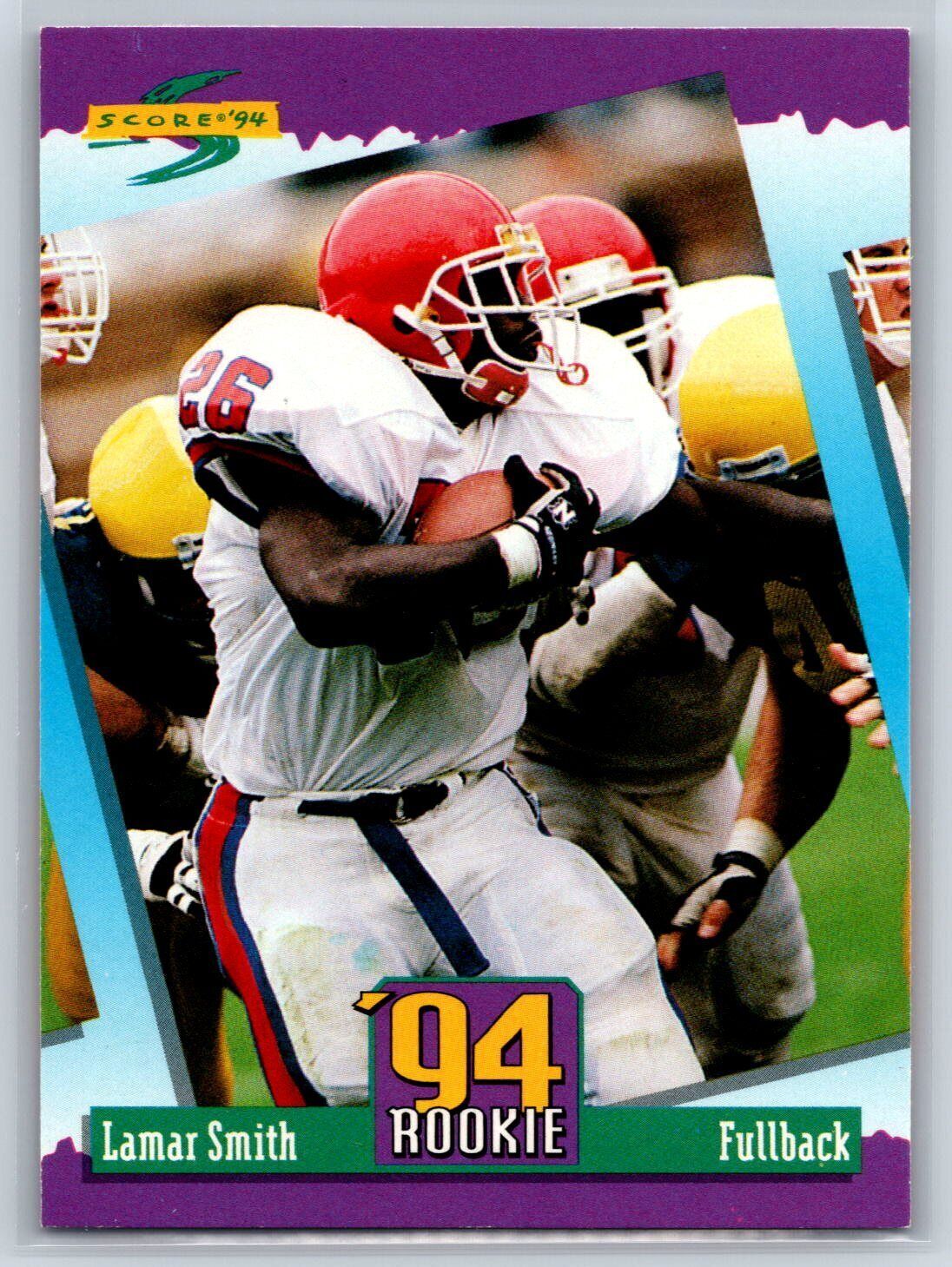 1994 Score Lamar Smith Rookie Seattle Seahawks RC #288