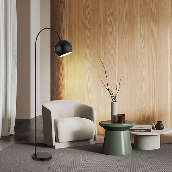 Bogenleuchte Stehleuchte Standlampe Wohnzimmerleuchte Verstellbar H 150 Cm-image