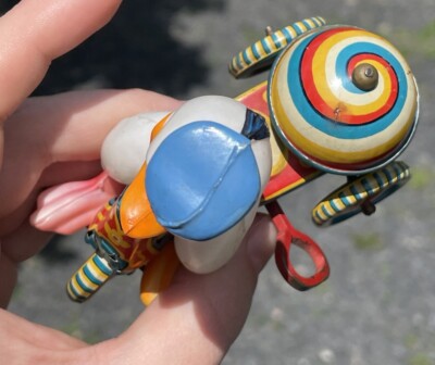 Rare 1950s Vintage Line MAR Toys Donald Duck on Tricycle Tin Rare 1950s Vintage Line MAR Toys Donald Duck on Tricycle Tin