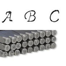 Little Alphabet Letter Steel Stamp Punch Tool for Metal, Jewelry Blanks, Clay+