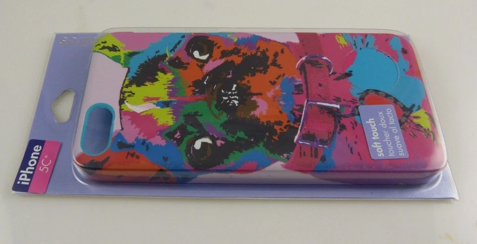 se adapta a iPhone 5C, funda de teléfono bulldog francés tacto suave lindo perro toro impresión moderna Foto 3 de 4