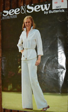 See Sew Butterick 5817 Misses Top Pants Size 10 Vintage 70's Uncut