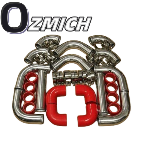 2.5" 64mm Alumnum Unversal Ntercooler Turbo Ppng Ppe Kt Blue - View #4