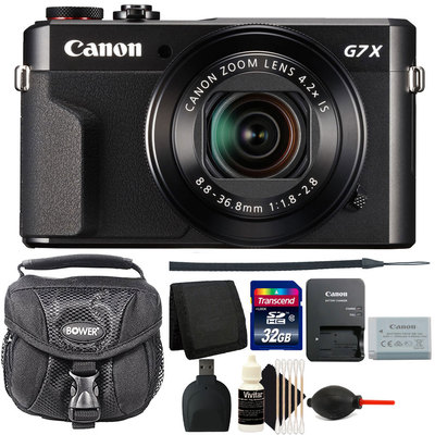 Canon G7X Mark II PowerShot 20.1MP Digital Camera (Black)+ 32GB Canon G7X Mark II PowerShot 20.1MP Digital Camera (Black)+ 32GB
