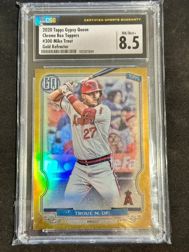 2020 Topps Gypsy Queen #300 Mike Trout Chrome Gold Refractor 37/50 CSG 8.5