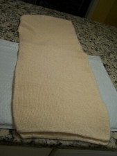 ARIS Ivory Acrylic Knit Hooded Scarf -One size-Made in the USA