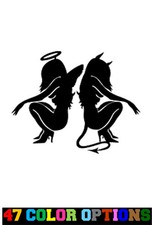 Vinyl Decal Truck Car Sticker Laptop Adult Pinup Mudflap Girls Sexy Angel Devil Vinyl Decal Truck Car Sticker Laptop Adult Pinup Mudflap Girls Sexy Angel Devil