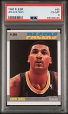 1987-88 Fleer #65 John Long PSA 6 EX-MT Indiana Pacers Basketball Card Graded