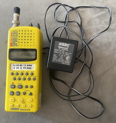 UNIDEN Bearcat Sportcat Twin Turbo SC150 100 Channel Radio Scanner Charger WORKS