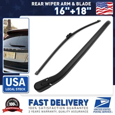 16"+18" Rear Windshield Back Wiper Arm & Blade Set OEM Replacement All Season