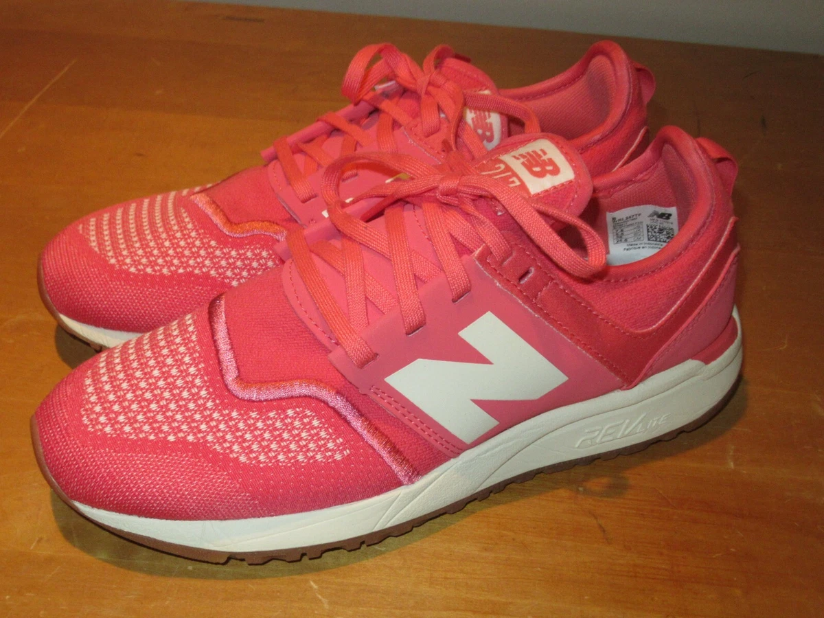 New Balance 247 Womens Classic Lifestyle Sneakers Pink 7.5