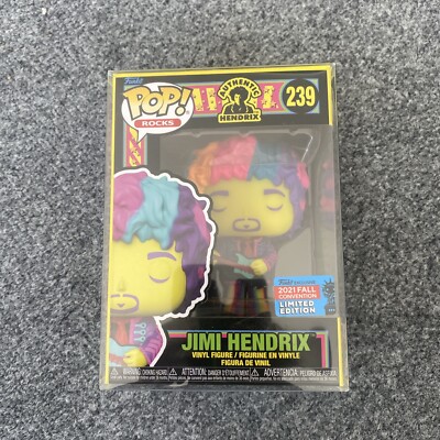 FunKo POP! Rocks Jimi Hendrix #239 Blacklight Rainbow NYCC 2021