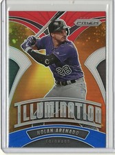 2020 PANINI PRIZM BASEBALL RED WHITE BLUE PRIZM NOLAN ARENADO ILLUMINATION ROCKS
